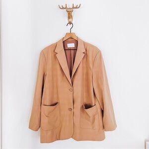 Oak + Fort Men's Tan Blazer Jacket Size XL
